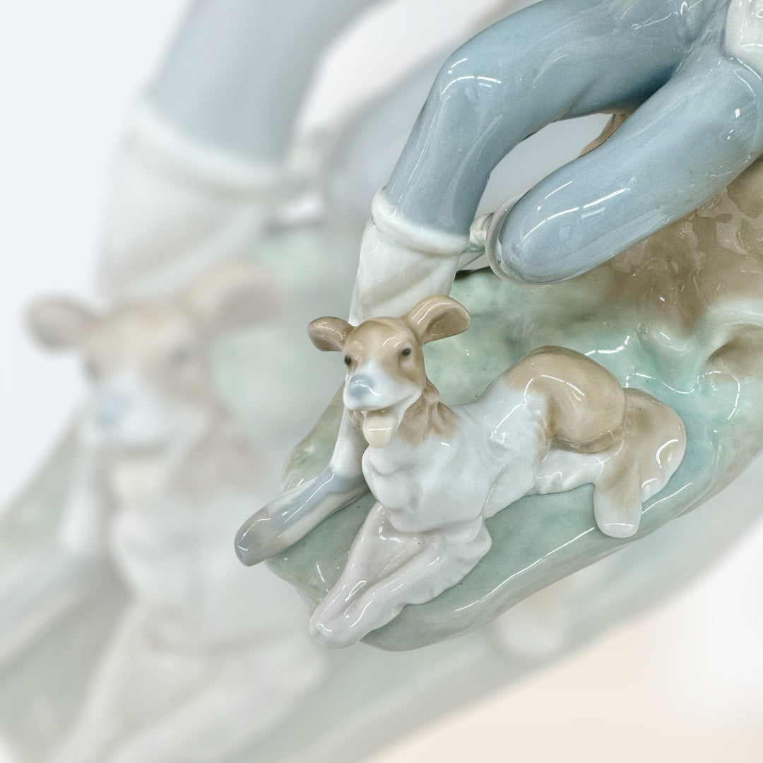 LLADRO "Pastor Contemplativo" Shepard Boy with Dog 1971-1974