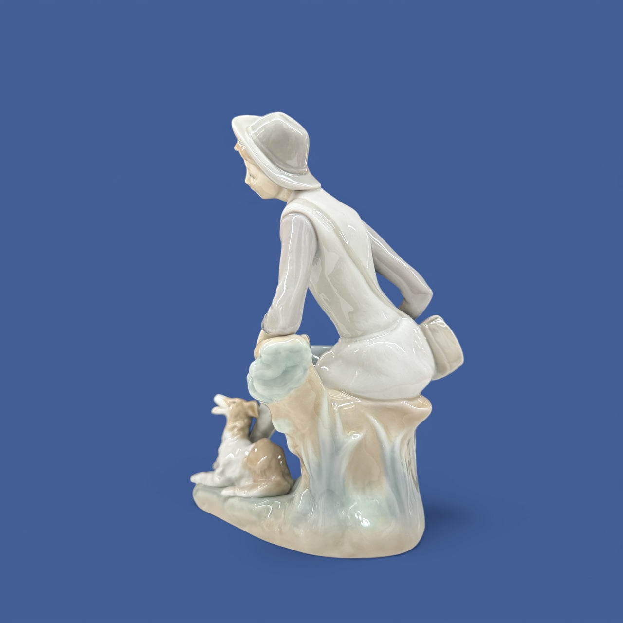 LLADRO "Pastor Contemplativo" Shepard Boy with Dog 1971-1974