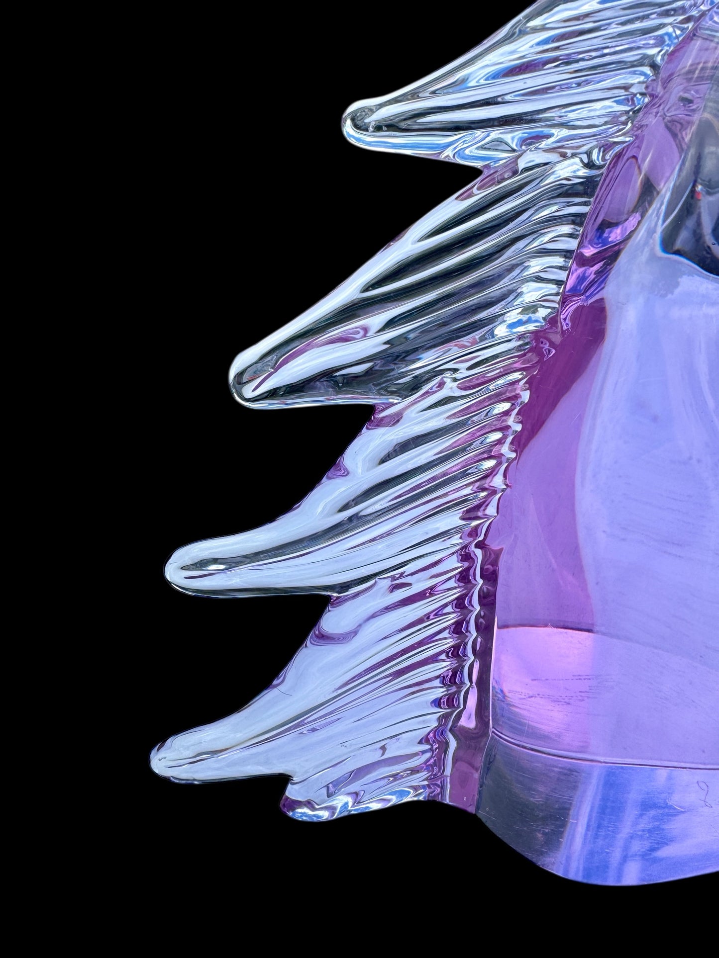 Murano Neodymium Glass Horse Head Sculpture – Signed Licio Zanetti