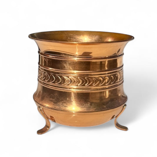 vintage Copper planter by Mewo,handcraft in Australia,indoor plant,outdoor plant