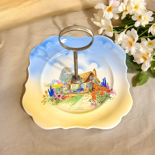 L & sons Hanley England - cake / sandwich plate