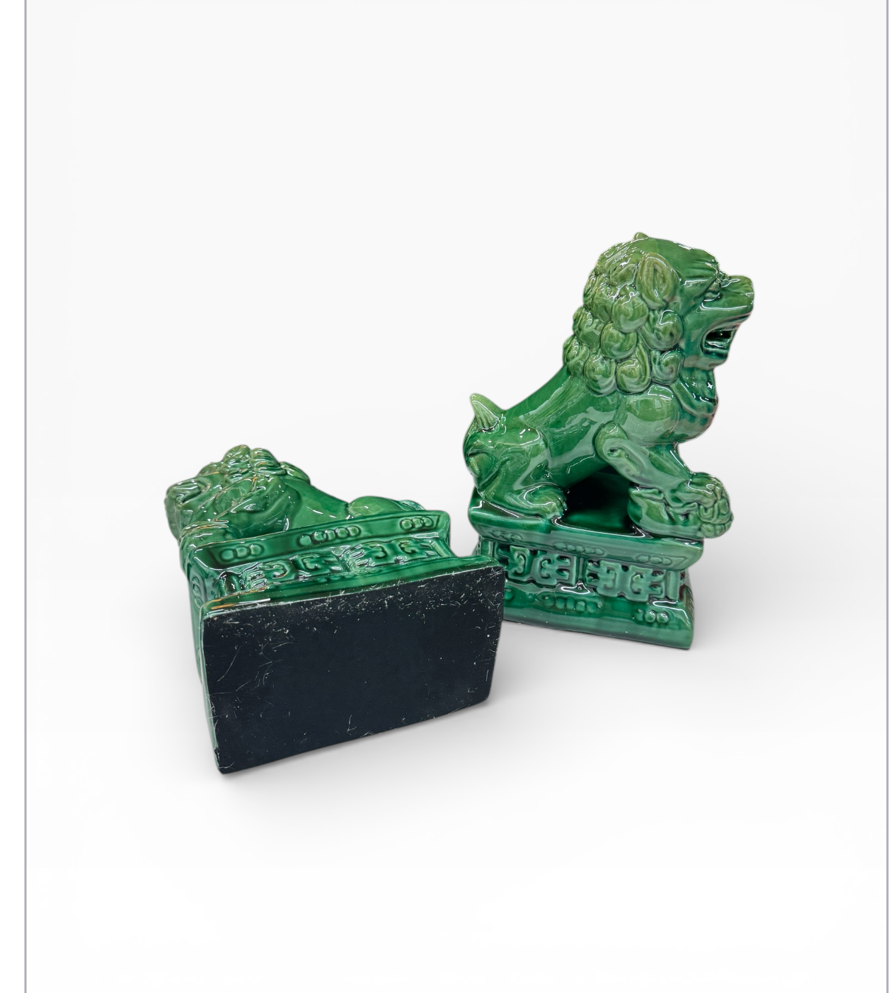 Pair of Chinese Fu Foo Dog Lion Statues