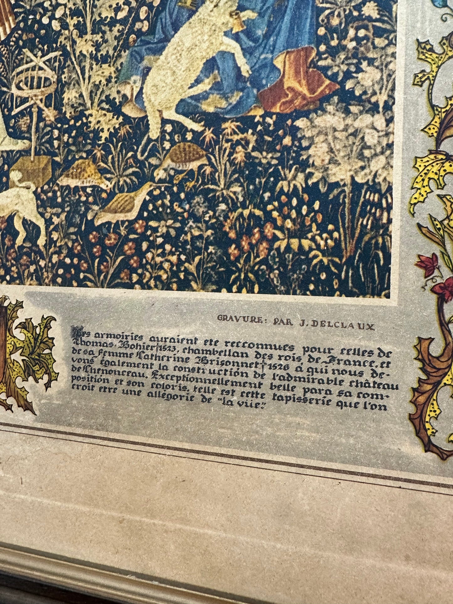 Vintage French Tapestry Print – Les Travaux de la Laine