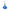 Gordon studio blue art glass perfume bottle