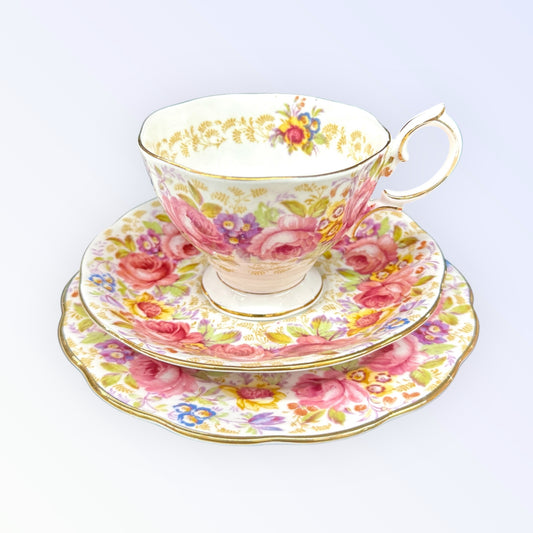 Serena Royal Albert Teacup, Saucer and Plate/ Tea Set/Antique Teacups/Tea Cups and Saucers