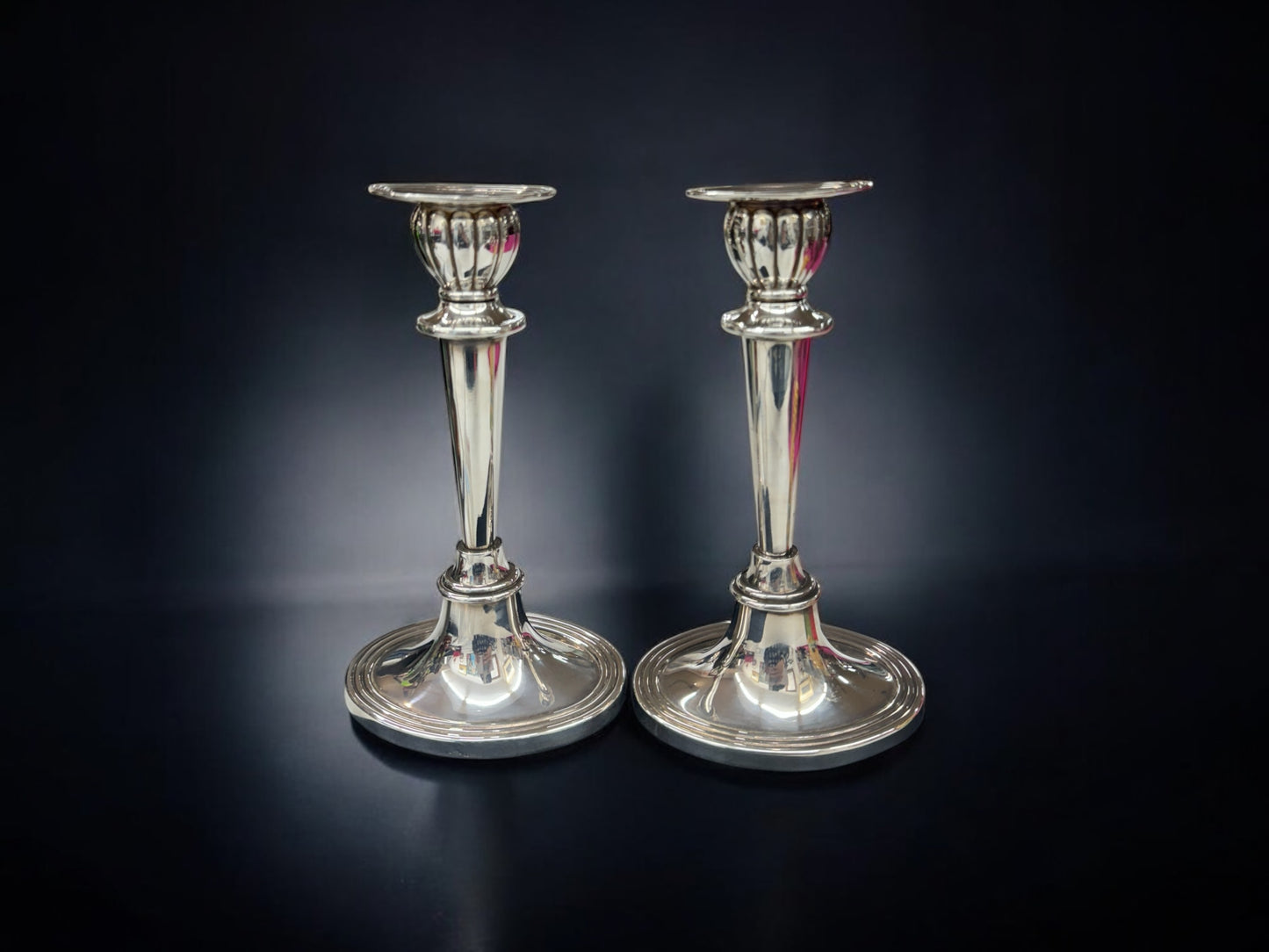 pair Silver plate candlesticks by Whitehall,home decor