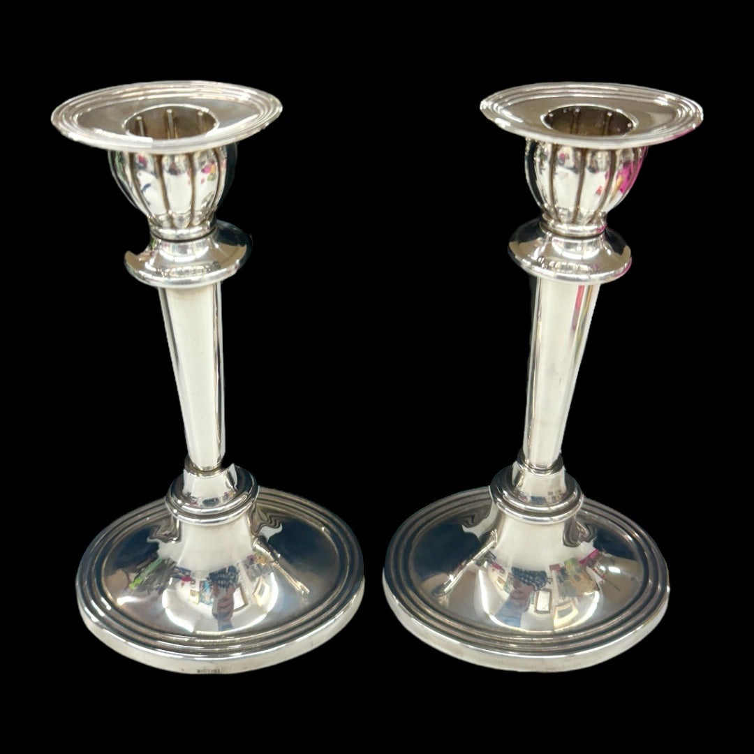 pair Silver plate candlesticks by Whitehall,home decor