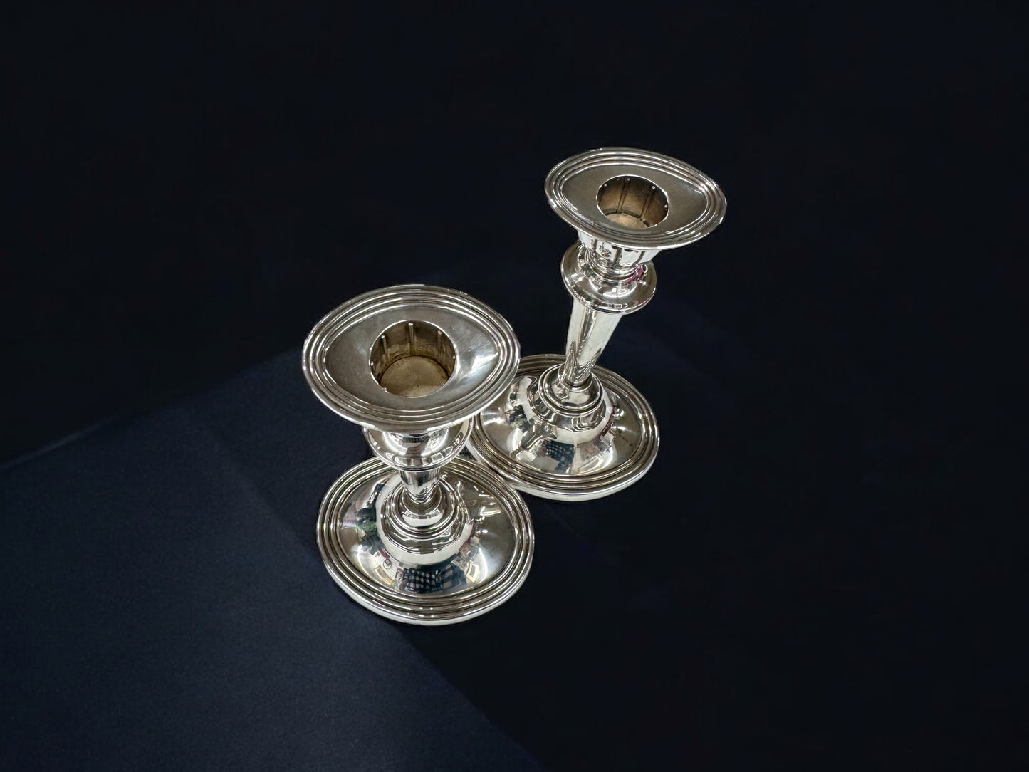 pair Silver plate candlesticks by Whitehall,home decor