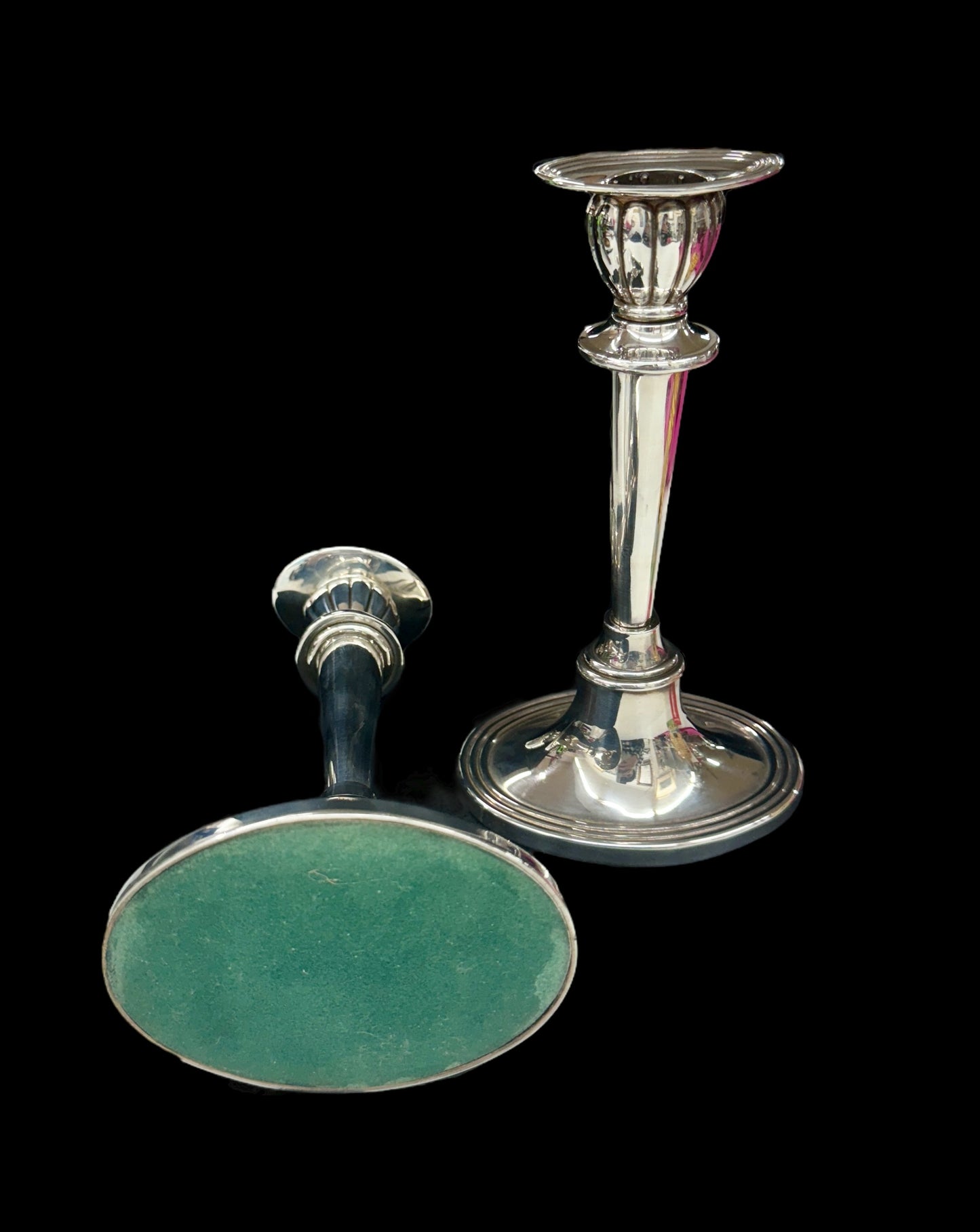 pair Silver plate candlesticks by Whitehall,home decor