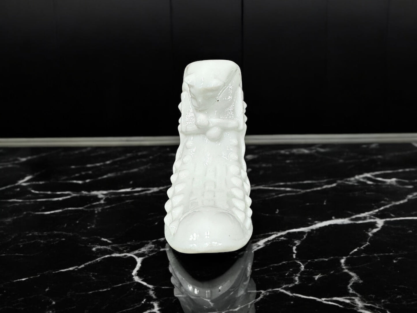 Vintage Fenton Hobnail Shoe, White Milk Glass Shoe, Hobnail Shoe, Cat Slipper, Hobnail, Milk Glass, Fenton