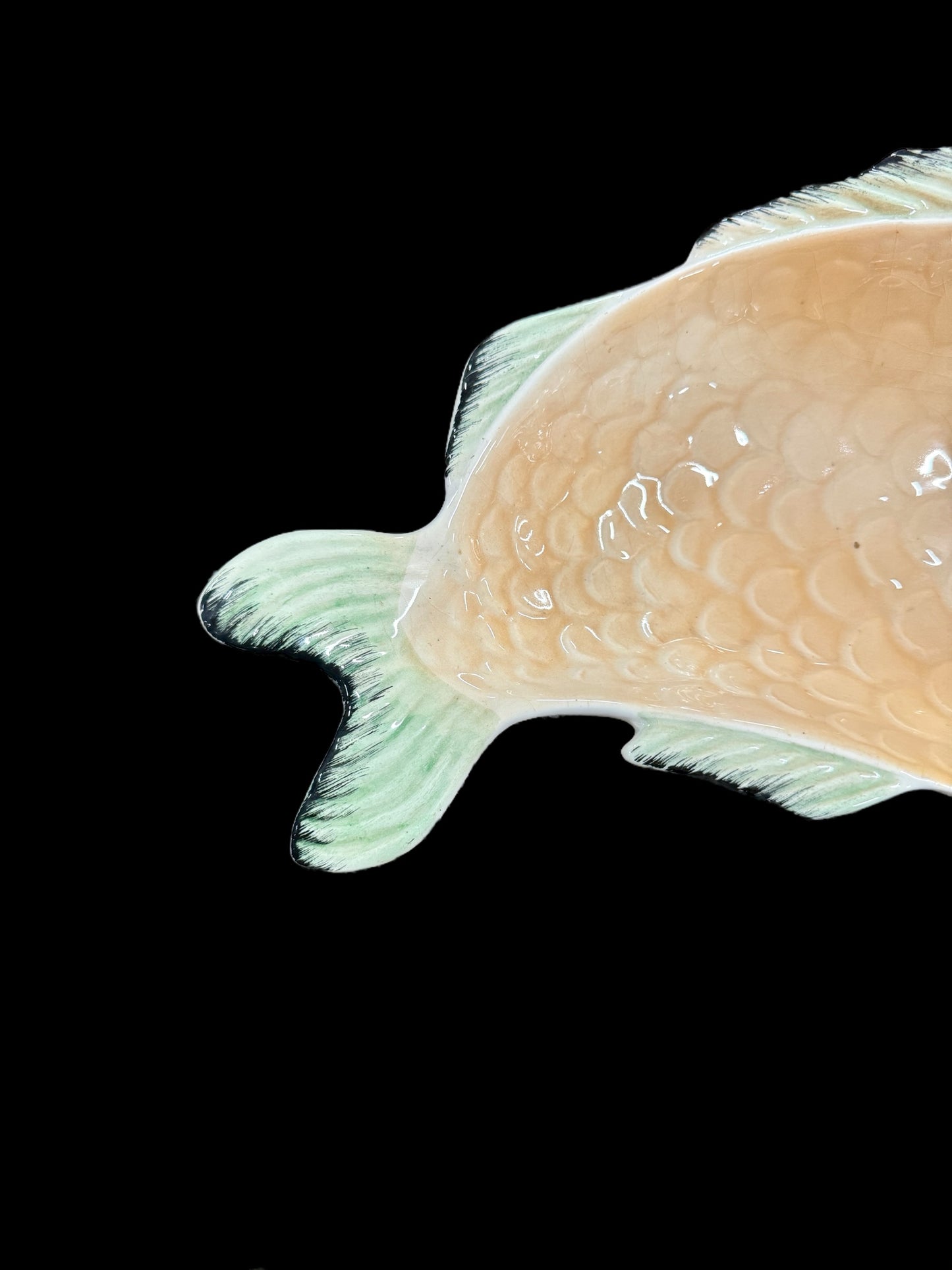 vintage Shorter & son flat fish plate, made in England