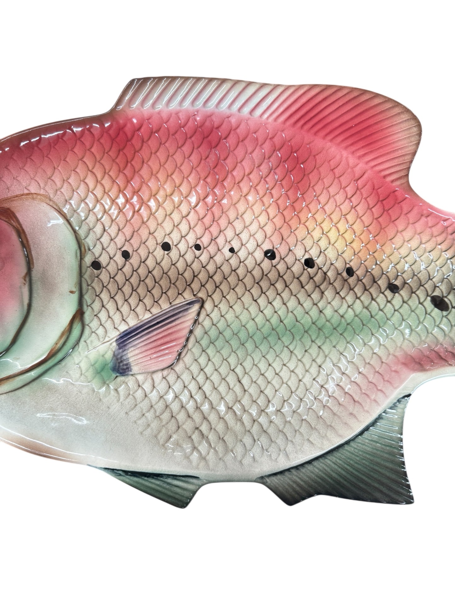 vintage Fish plate,hand painted,made in Japan