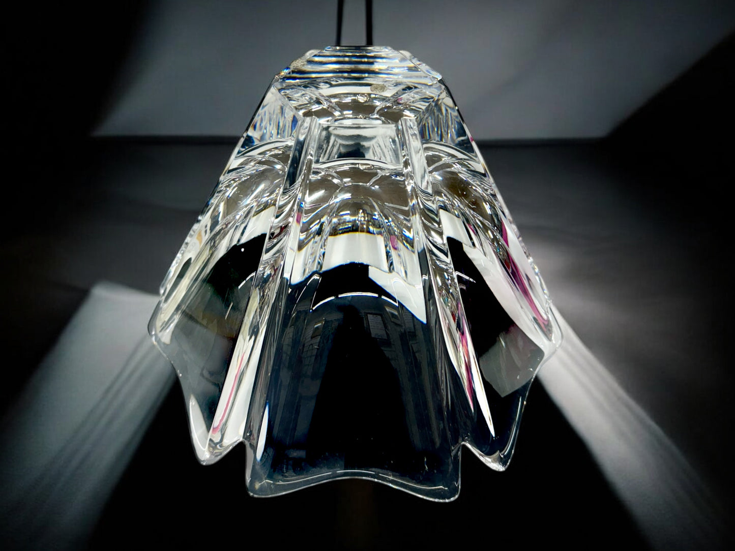 XLarge Orrefors “Orion” Crystal Bowl by Lars Hellsten Sweden