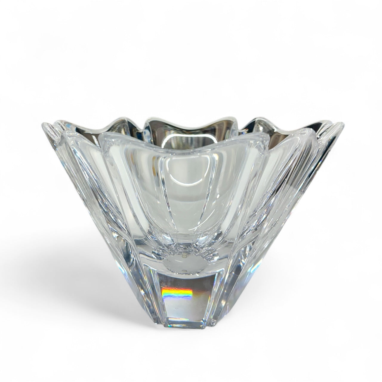 XLarge Orrefors “Orion” Crystal Bowl by Lars Hellsten Sweden