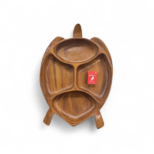 Wooden Turtle Tray - MidCentury Decor Serving Tray