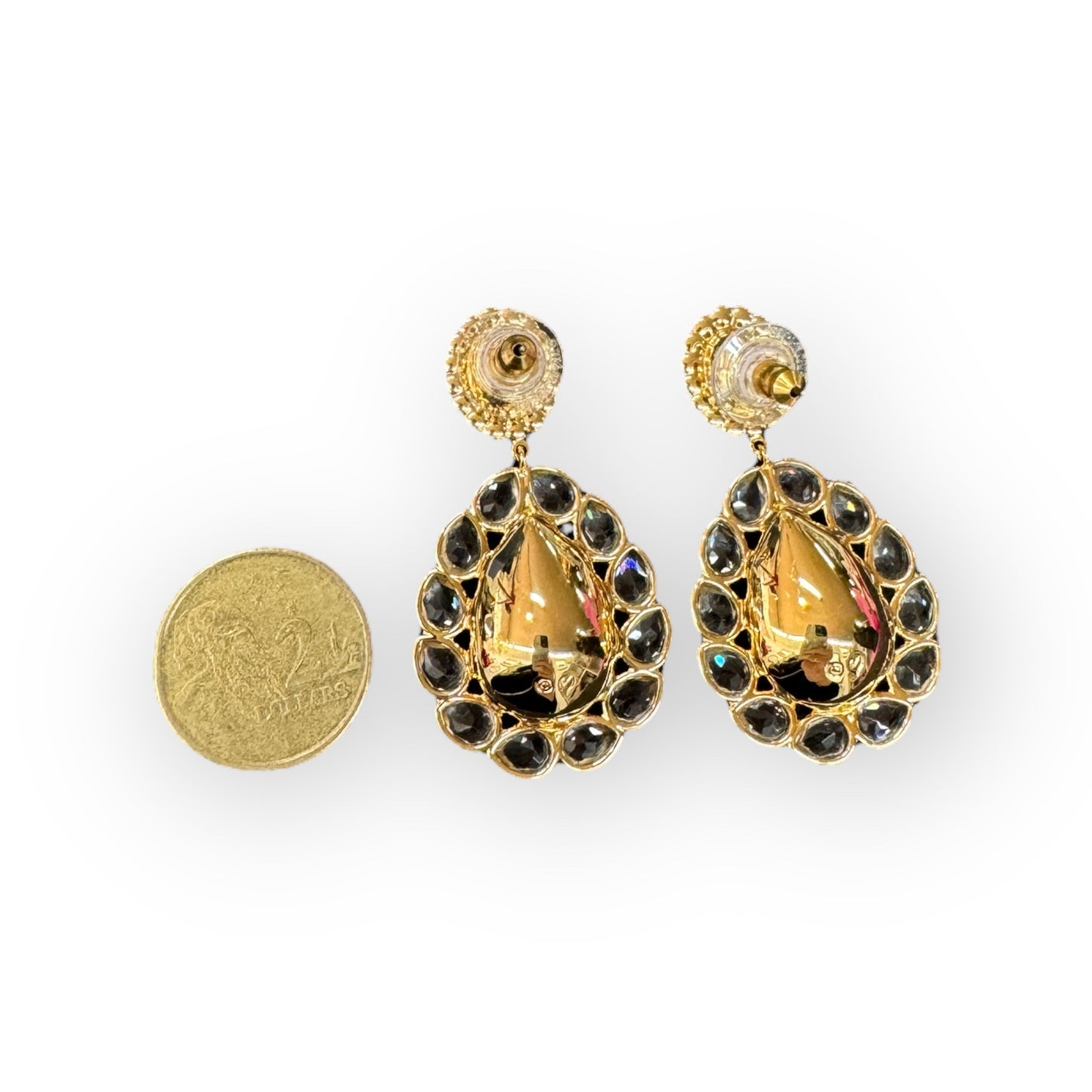 pair of Swarovski earrings in box