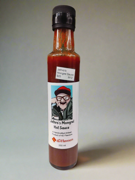 Jethro's Mongrel Hot Sauce. 250 ml.