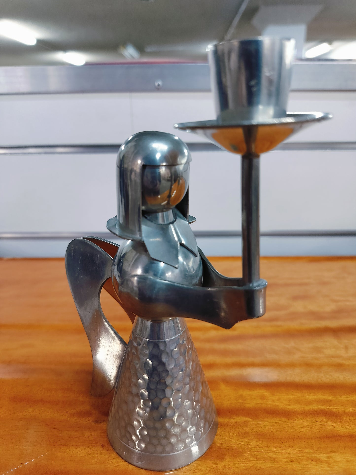 Pewter Angle Candlestick