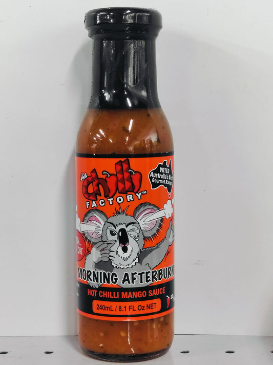 The Chilli Factory, MORNING AFTERBURN , hot chilli mango sauce, 240ml