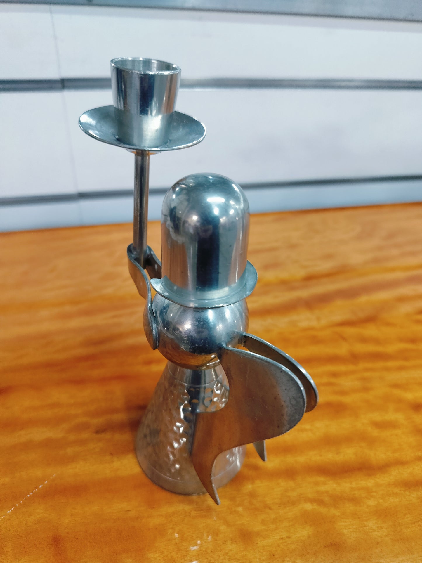 Pewter Angle Candlestick