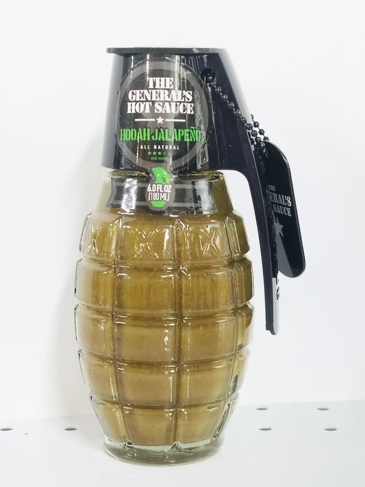 The General's Hot Sauce, HOOAH JALAPENO, 180ml