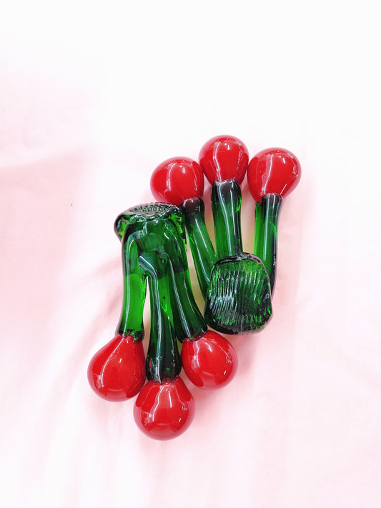 Art glass Cherry x2