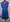 D.Storm blue and black, 1980's styled vintage cotton dress. Size- M.