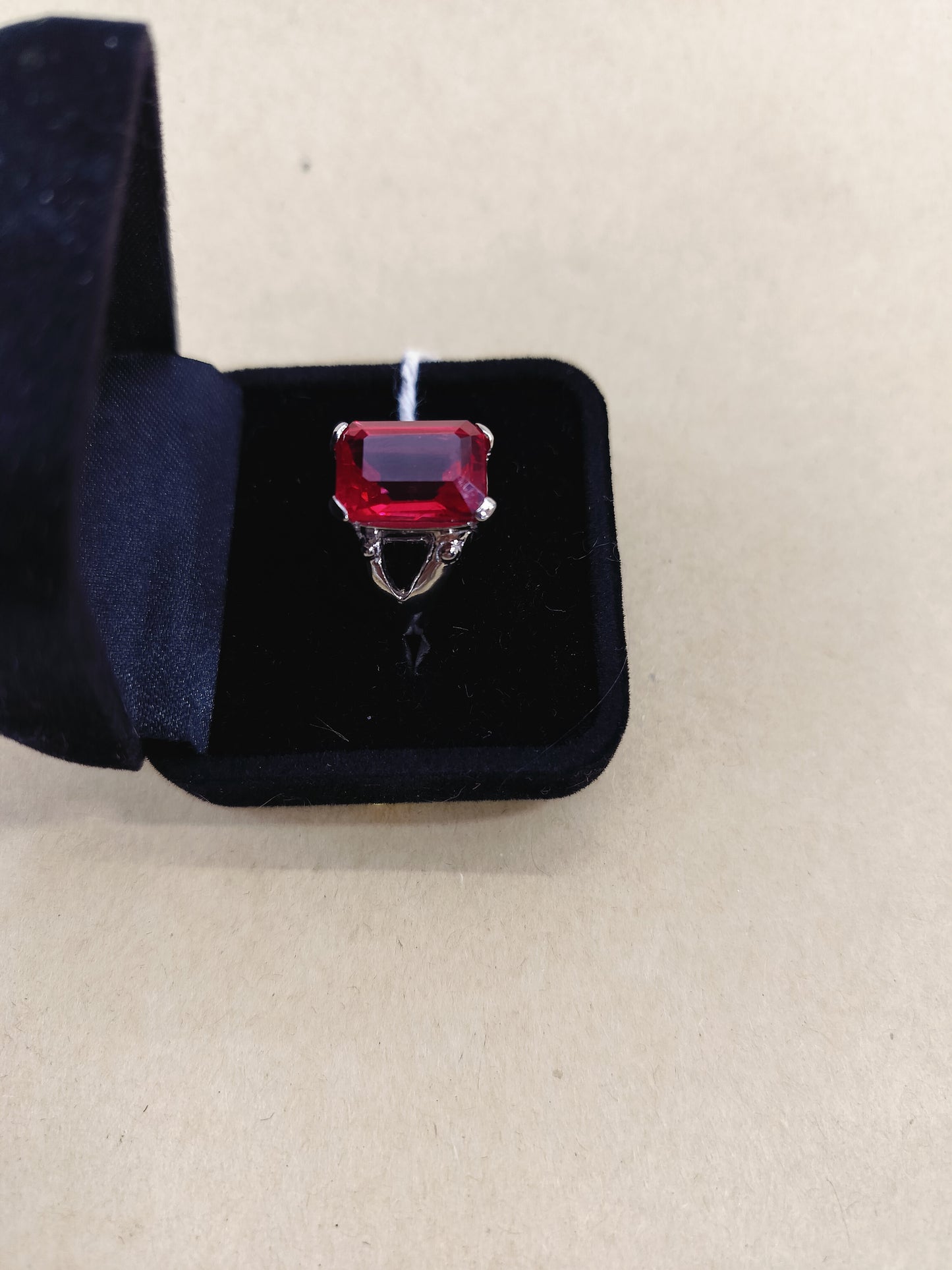 925 ST.  Rose Pink Topaz, (cp sri lanka)  Size- 10