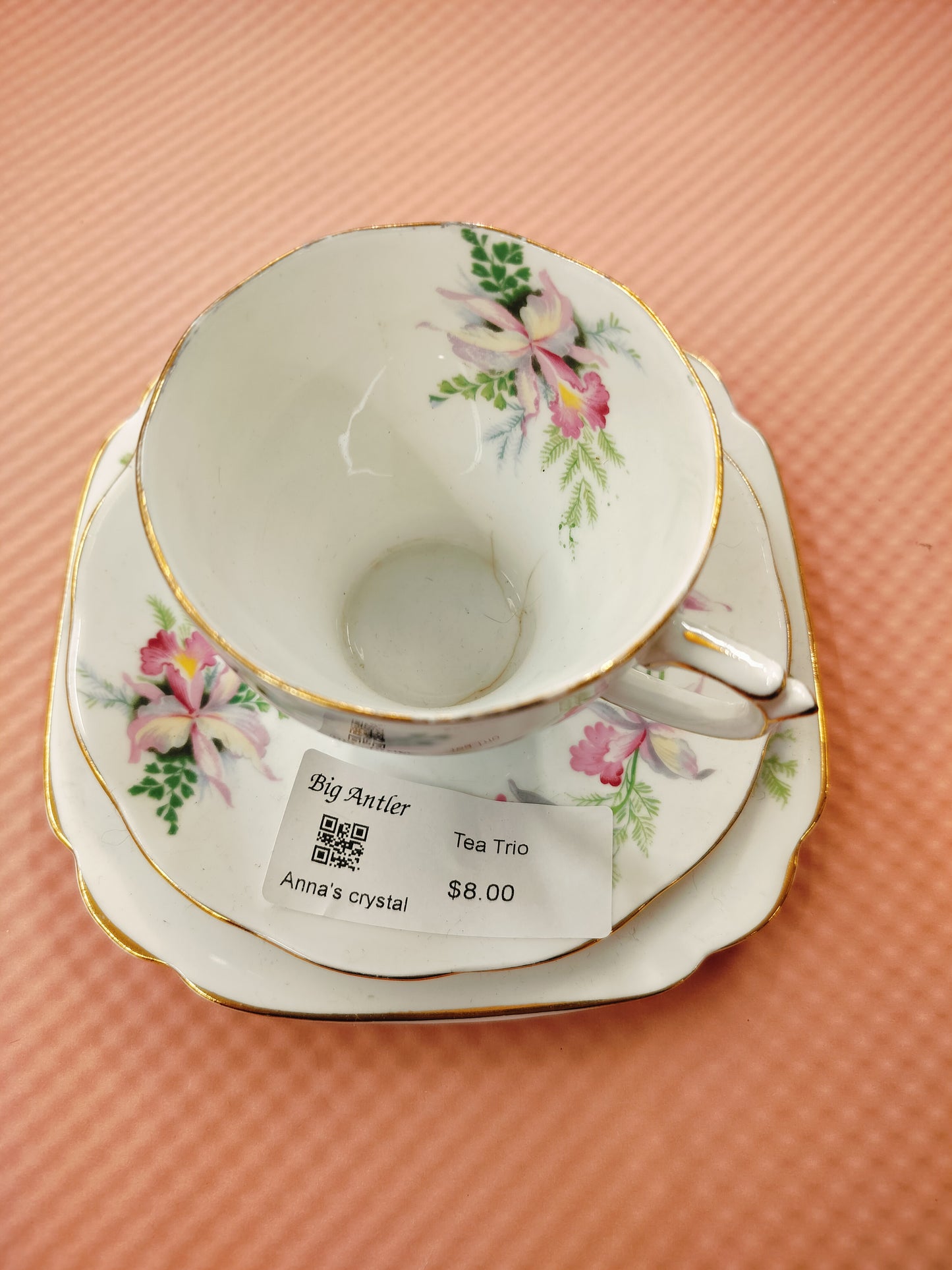 Tea Trio cup and saucer set.