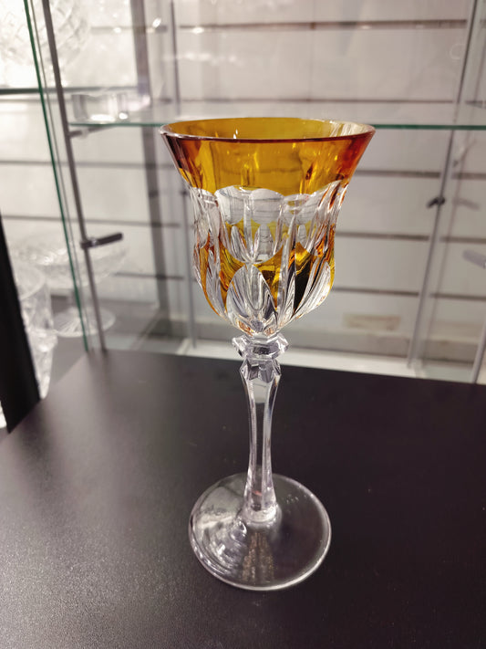 Crystal wine glass