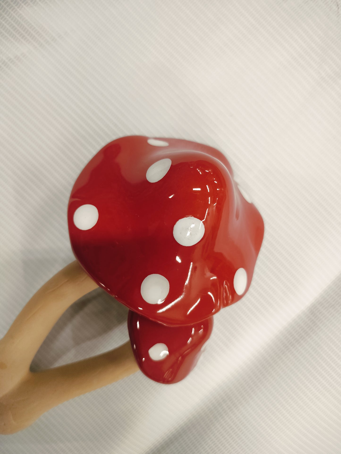 Ceramic Double Mushroom Red