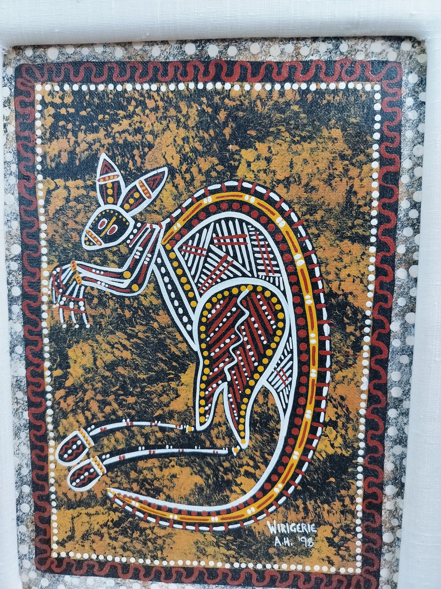 SignedAboriginal Artwork Kangaroo