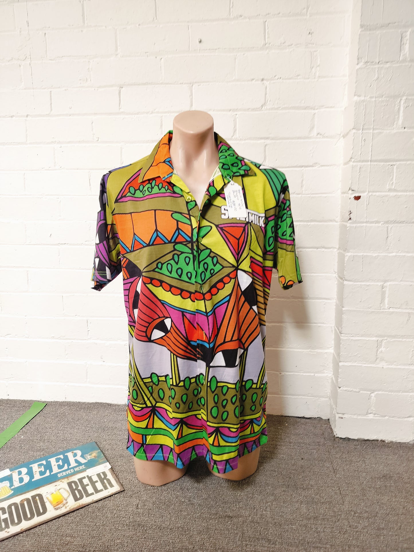 Spilt Milk bright shirt s/s