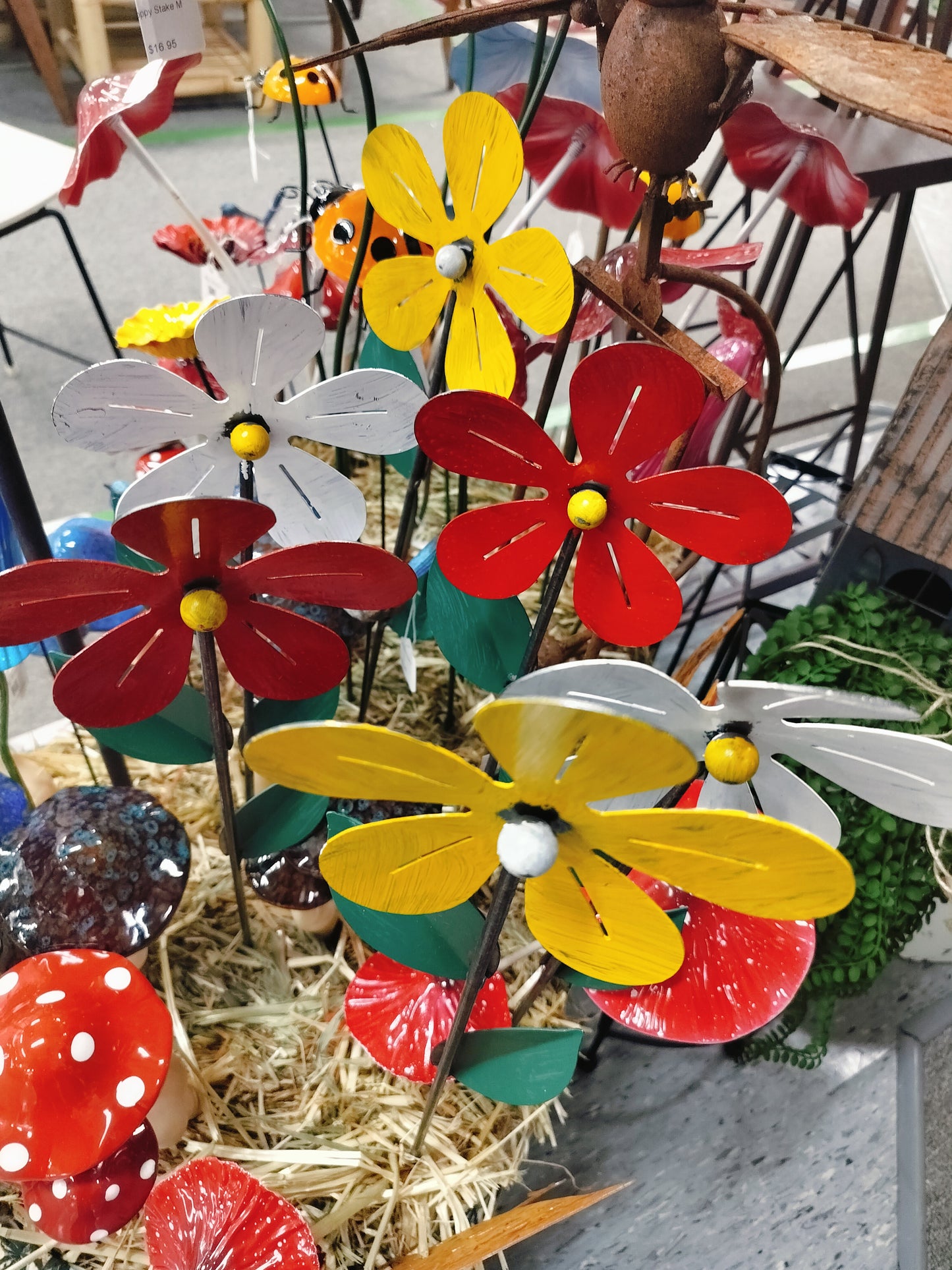 Metal Flower Stake