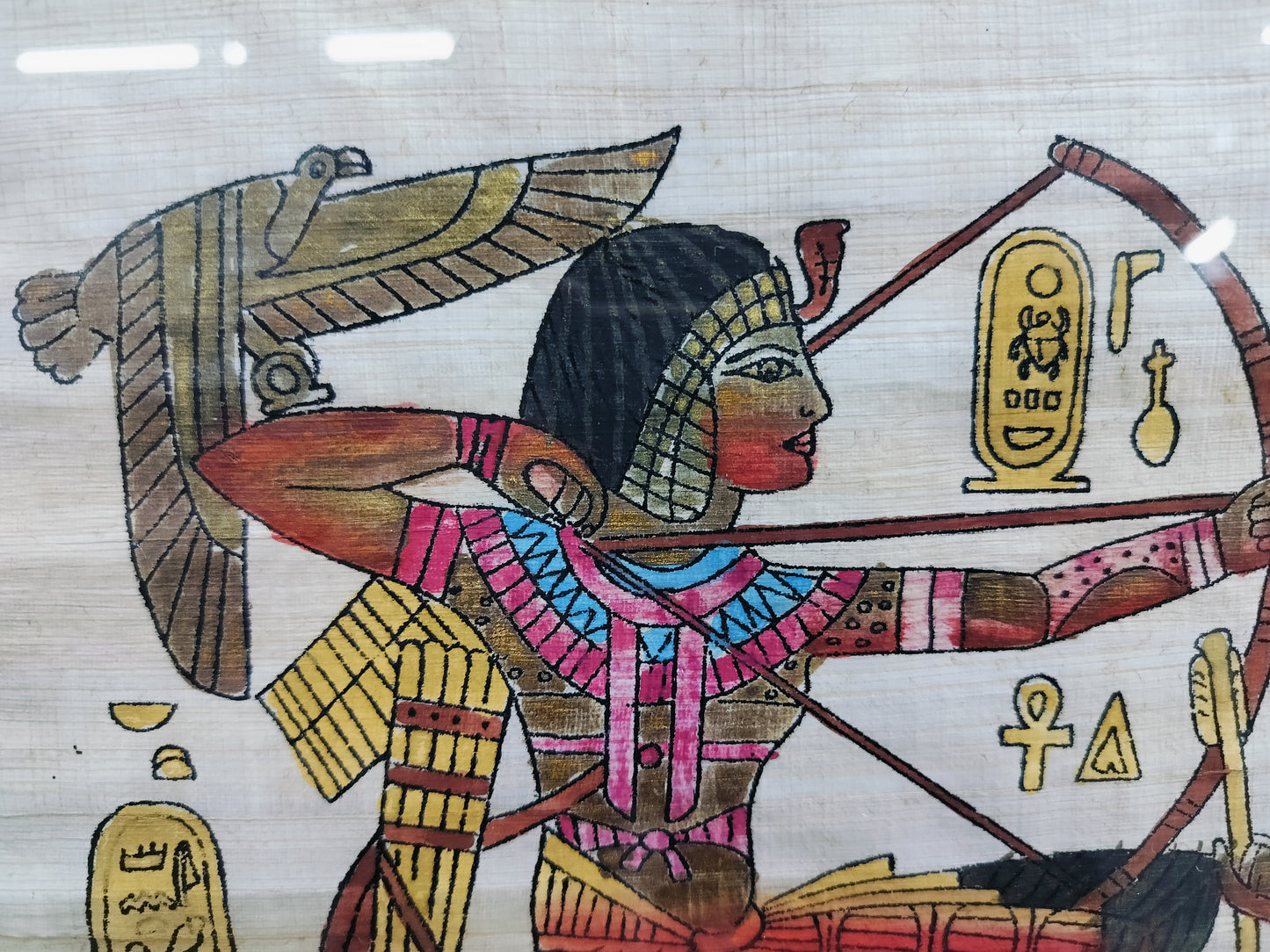 Egyptian Papyrus Painting, 62cm x 50cm
